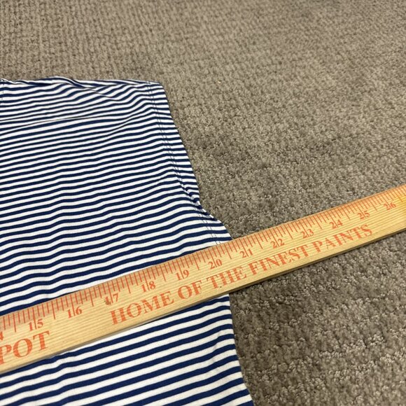 Loft Top Blue White Striped Cap Sleeve Women’s Size XS - Picture 7 of 11